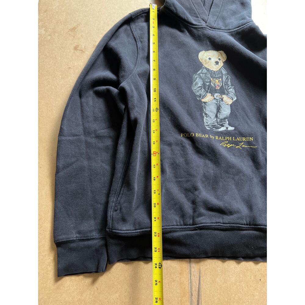 Polo Ralph Lauren Boys Polo Bear Pullover Hoodie Black Size Junior/Boys XL - Picture 3 of 9